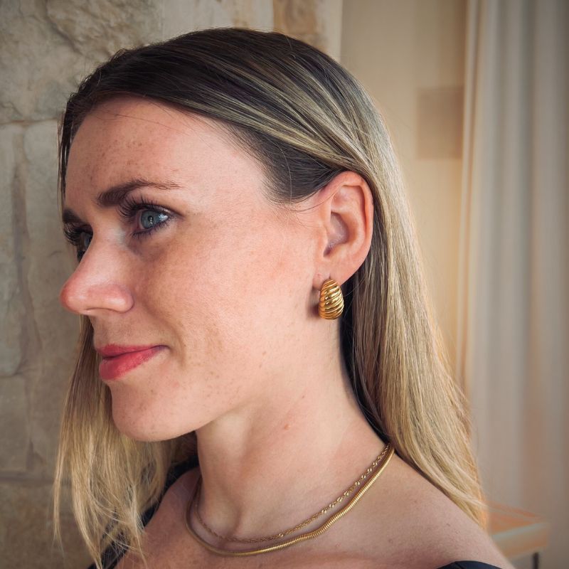 Emily Grande Croissant Earrings