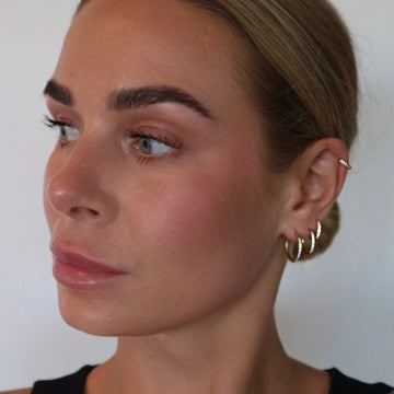 Sofia Stackable Pavé Huggie Earrings