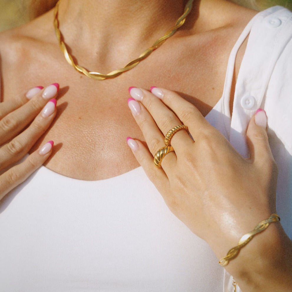 Alexis Twisted Herringbone Bracelet