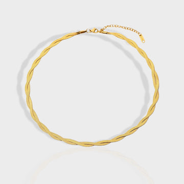 Alexis Twisted Herringbone Necklace