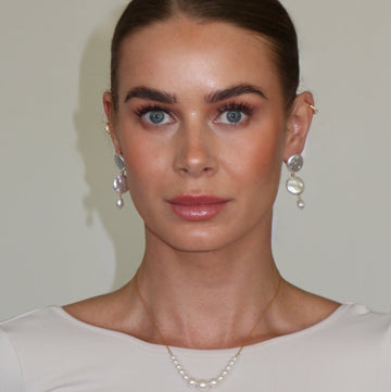 Delly Baroque Pear Dangle Earrings