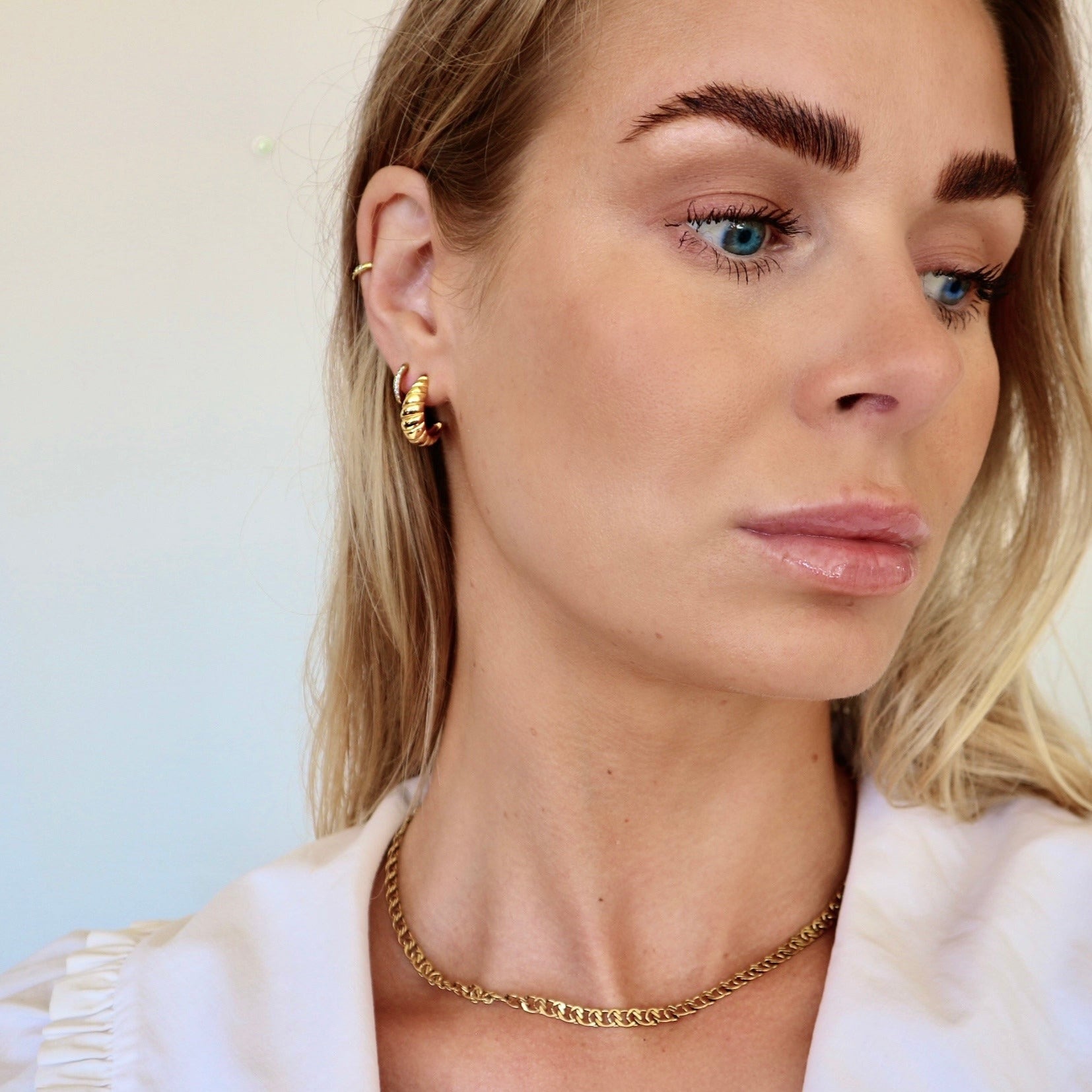 Emily Petite Croissant Earrings