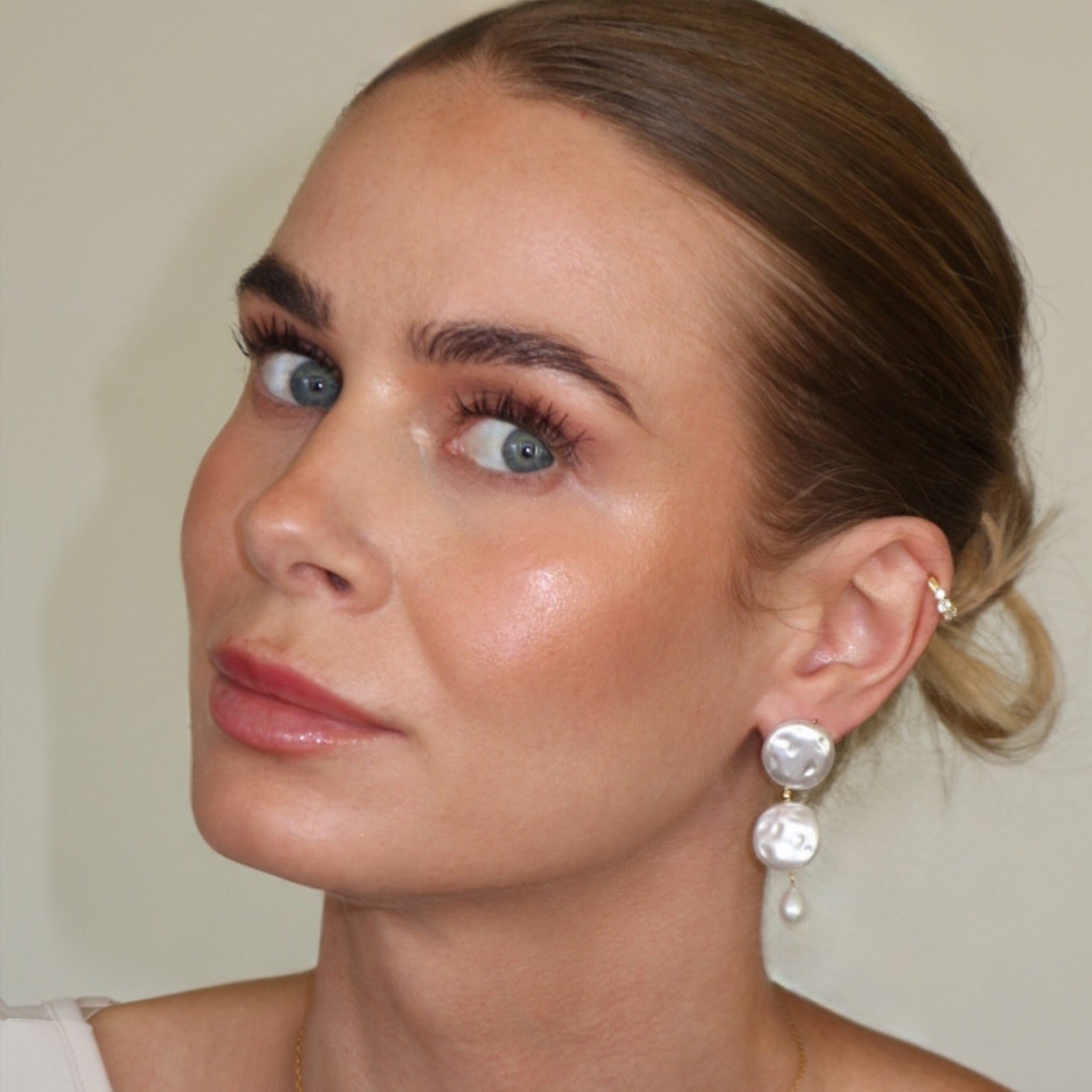 Delly Baroque Pear Dangle Earrings