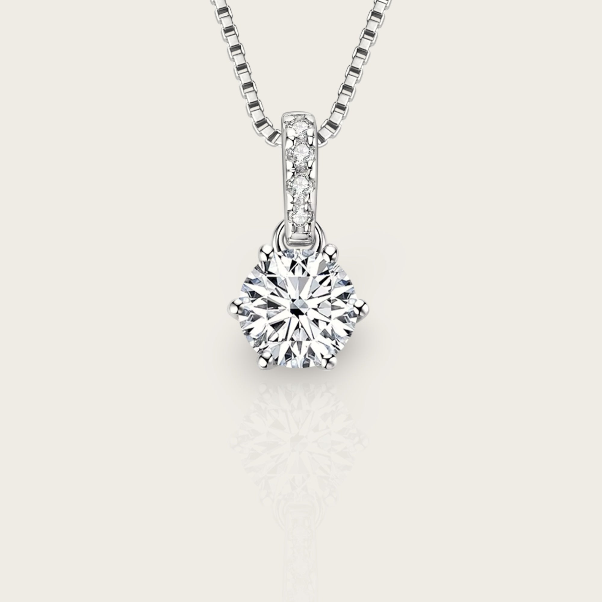 Elma Moissanite Pendant Necklace