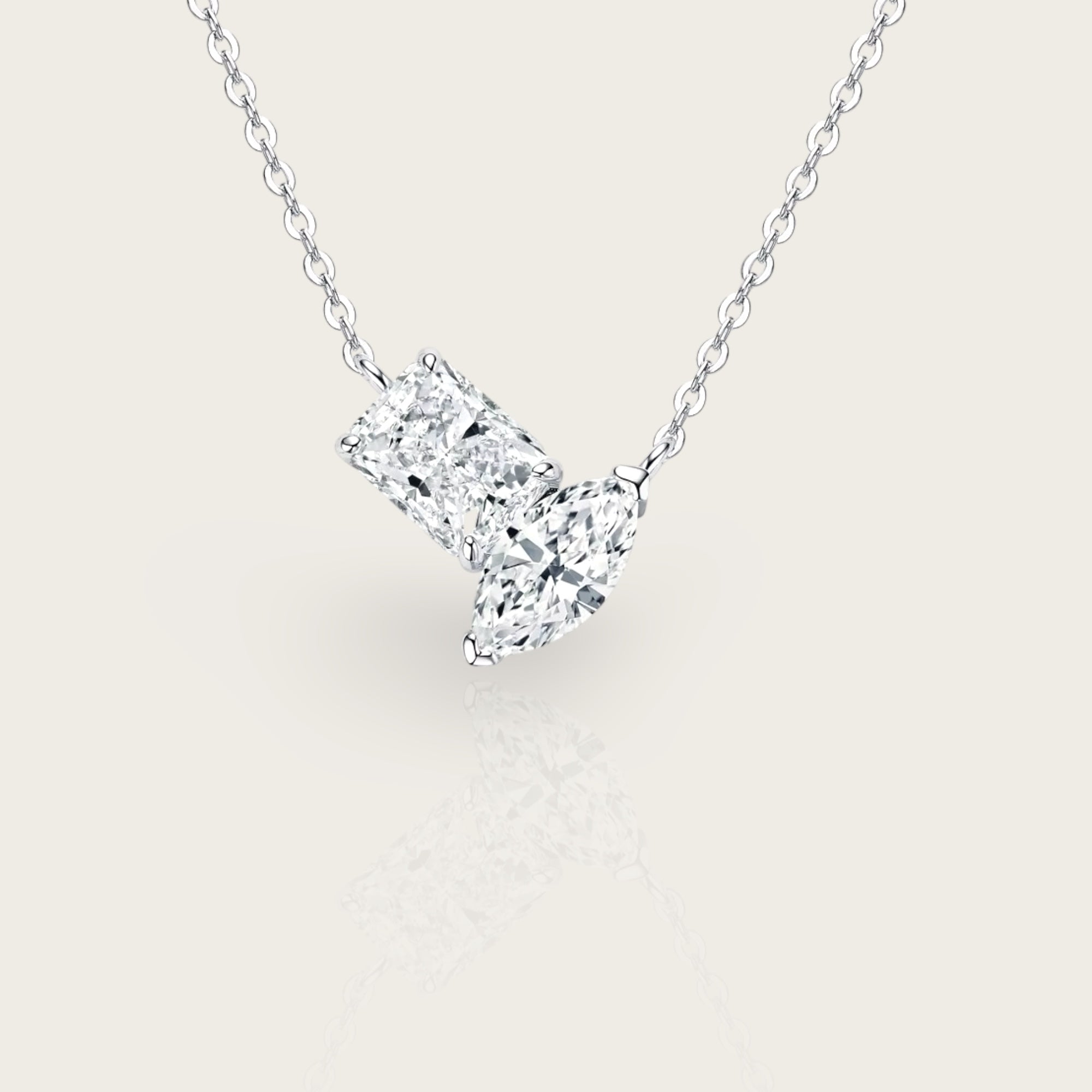 3 ct Toi et Moissanite Necklace