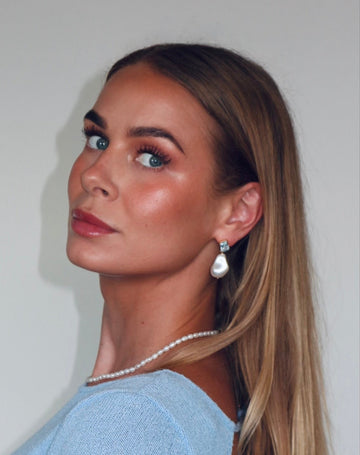 Kai Blue Topaz & Baroque Pearl Earring