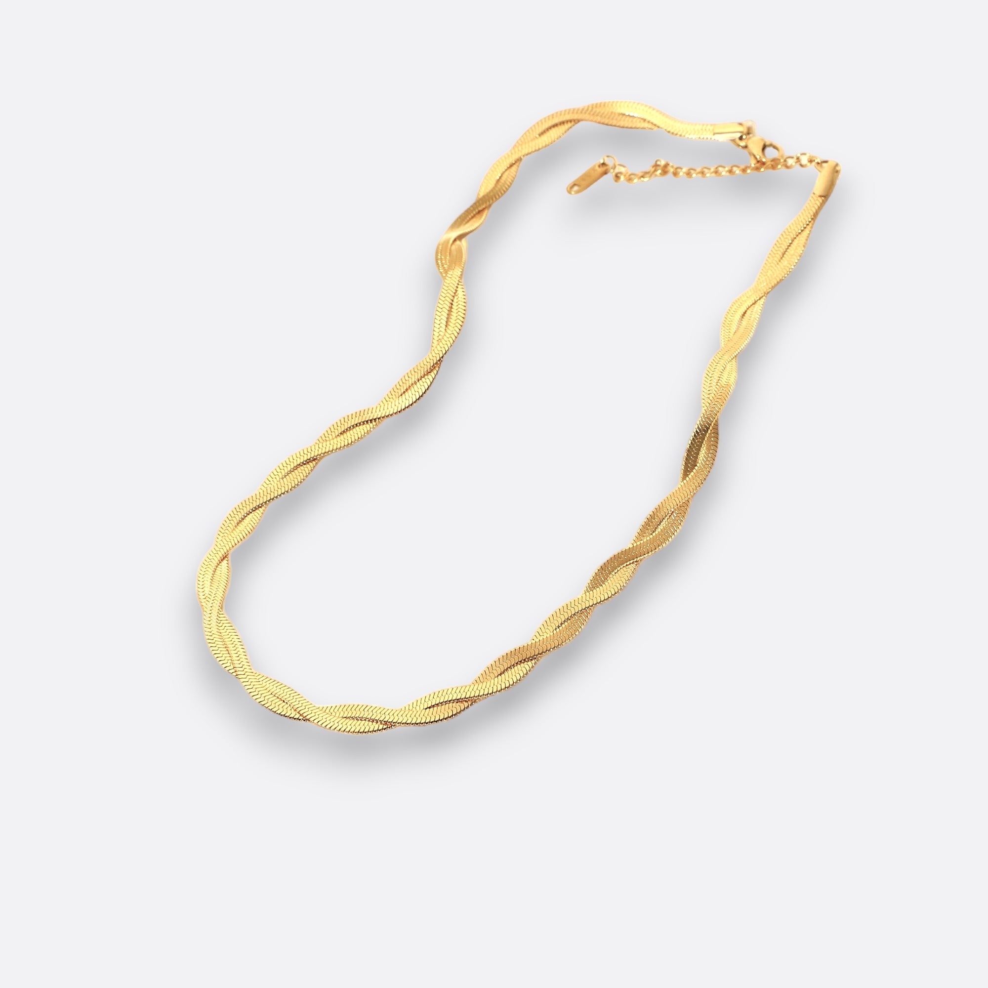 Alexis Twisted Herringbone Necklace