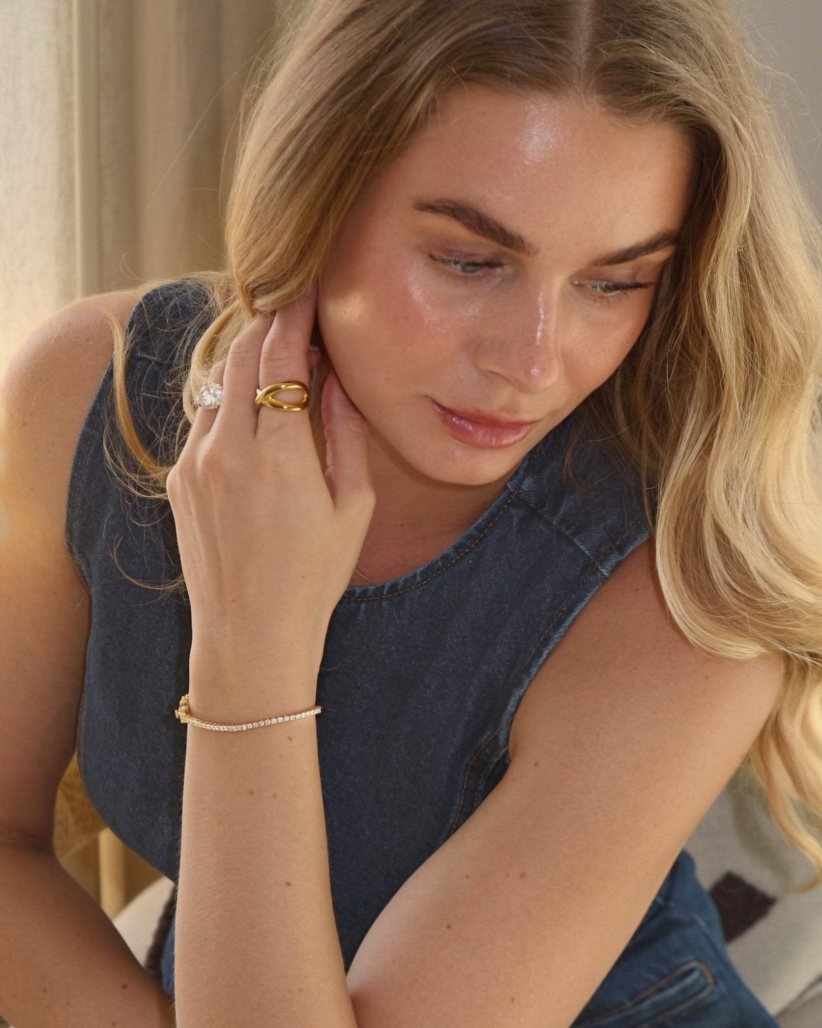 Wilhelmina Moissanite Tennis Bracelet